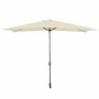 Marbueno Parasol Acier 8 Brins 200x300 cm Polyester Beige Jardin, Piscine, Terrasse