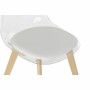 Chaise de Salle à Manger DKD Home Decor Blanc Bois Polycarbonate (Reconditionné A)