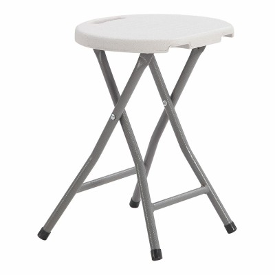 Folding Stool EDM 73798 White 33 x 30 x 45 cm