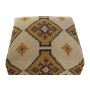 Footrest Home ESPRIT Beige Mustard 80 x 80 x 44 cm