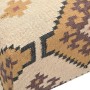 Footrest Home ESPRIT Beige Mustard 80 x 80 x 44 cm