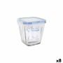 Boîte à lunch hermétique LAV Bleu Transparent 700 ml (8 Unités)