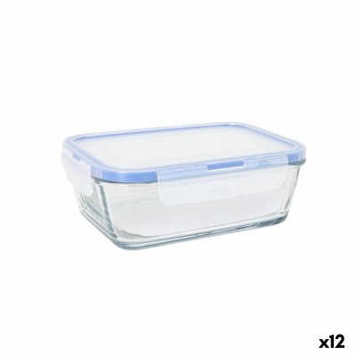 Boîte à lunch hermétique LAV Gris Transparent 0,8 L (12 Unités)