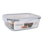 Hermetic Lunch Box Santa Clara Transparent Rectangular 2,4 L (4 Units)