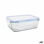 Hermetic Lunch Box LAV Grey Transparent 1,2 L (12 Units)