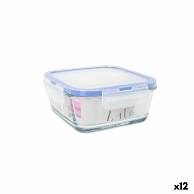 Boîte à lunch hermétique LAV Bleu Transparent 0,72 l (12 Unités)