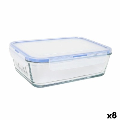 Boîte à lunch hermétique LAV Gris Transparent 1,9 L (8 Unités)