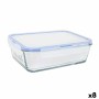 Hermetic Lunch Box LAV Grey Transparent 1,9 L (8 Units)