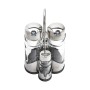 Condiment Set Anna Transparent Silver 10 x 10 x 21 cm (12 Units)