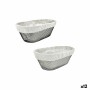 Bread Basket Metal Oval 28 x 15 x 10 cm (12 Units)