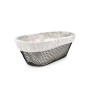 Bread Basket Metal Oval 28 x 15 x 10 cm (12 Units)