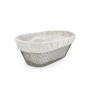 Bread Basket Metal Oval 28 x 15 x 10 cm (12 Units)