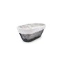 Bread Basket Metal Oval 25 x 13 x 10 cm (18 Units)