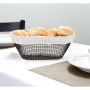Bread Basket Metal Oval 25 x 13 x 10 cm (18 Units)