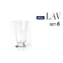 Set of glasses LAV Troya 6 Pieces (8 Units)