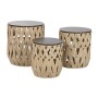 Set of 3 tables Home ESPRIT Brown 40 x 40 x 45 cm (3 Pieces)