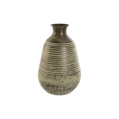 Vase Home ESPRIT Vert Aluminium 18 x 18 x 30 cm