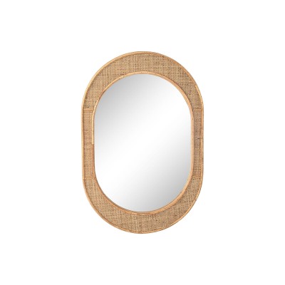 Wall mirror Home ESPRIT Natural Scandi 51,5 x 2 x 77 cm