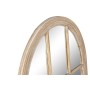 Wall mirror Home ESPRIT Natural Window Stripped 80 x 4 x 140 cm