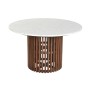 Dining Table Home ESPRIT Acacia Terrazo 130 x 130 x 76 cm