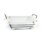 Breadbasket My Bar White Metal Rectangular 29 x 20 x 11,7 cm (12 Units)