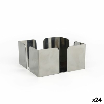 Napkin holder My Bar Steel 12 x 12 x 6 cm (24 Units)