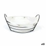 Breadbasket My Bar White Metal 26 x 23,5 x 11,2 cm (12 Units)