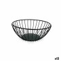 Breadbasket My Bar Black Metal Circular 20 x 8 cm (12 Units)