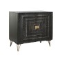Buffet Home ESPRIT Noir Doré Métal Bois de manguier 81 x 45 x 75 cm