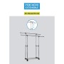 Coat Stand with Wheels Confortime (3 Units)