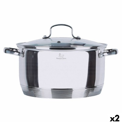 Casserole avec Couvercle Santa Clara Ø 22 x 30 x 11 cm (2 Unités)