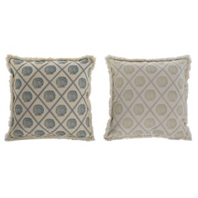 Cushion Home ESPRIT Blue Beige 45 x 10 x 45 cm (2 Units)