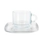 Jeu de 6 tasses avec plat LAV Cozy 90 ml (6 Unités)