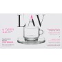 Jeu de 6 tasses avec plat LAV Cozy 90 ml (6 Unités)