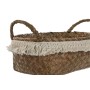 Basket set Home ESPRIT Natural Fibre Boho Worn 33 x 25 x 15 cm