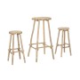 Table set with 2 chairs Home ESPRIT Bamboo 50 x 50 x 105 cm