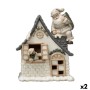 Décorations de Noël DKD Home Decor Résine (16 x 8 x 18,5 cm) (2 Unités)