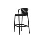 Table set with 2 chairs Home ESPRIT Black Metal polypropylene 60 x 60 x 102 cm