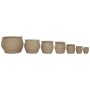 Planter Home ESPRIT Brown Fibre Urban 70 x 70 x 58 cm (7 Units)