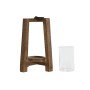 Candleholder Home ESPRIT Natural Crystal Mango wood 25 x 25 x 35 cm