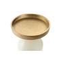Candle Holder Home ESPRIT White Golden Aluminium Modern 15 x 15 x 33 cm