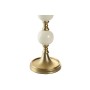 Candle Holder Home ESPRIT White Golden Aluminium Modern 15 x 15 x 33 cm