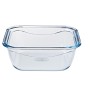 Food Preservation Container Pyrex Blue Transparent 800 ml (2 Units)