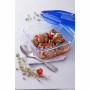 Food Preservation Container Pyrex Blue Transparent 800 ml (2 Units)