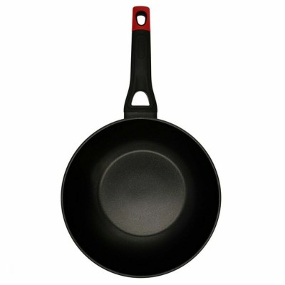 Wok Pan Pyrex Black Aluminium