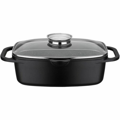 Casserole avec Couvercle Baumalu Noir Céramique