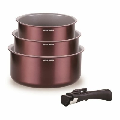 Saucepans Arthur Martin Violet Prune 4 Pieces