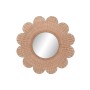 Wall mirror Home ESPRIT Brown Natural Tropical 98 x 1 x 98 cm
