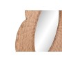 Wall mirror Home ESPRIT Brown Natural Tropical 98 x 1 x 98 cm