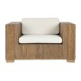 Garden sofa Home ESPRIT White Natural 117 x 92 x 65 cm